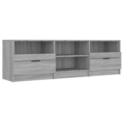 Berkfield Modern Tv Cabinet Grey Sonoma 150X33.5X45 Cm Engineered Wood - image 1