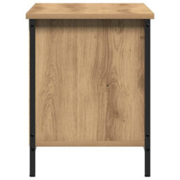 Berkfield Sturdy Tv Stand Artisan Oak Engineered Wood, Metal 102 X 35 X 45 Cm - thumbnail 6