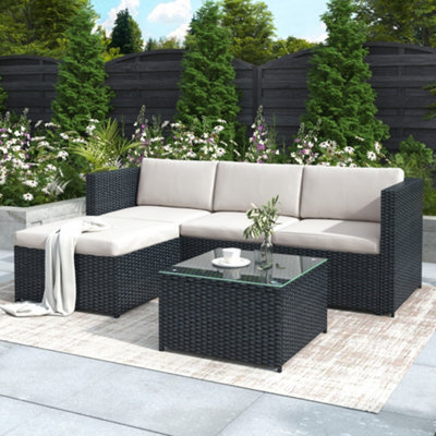 Btm Garden Corner Sofa Rattan Garden Furniture Patio Set Garden Entertaining Set Garden Rattan Furniture Lounge Set - image 1