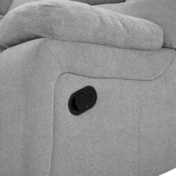 Home Detail Jacob 3 Seater Manual Recliner Sofa With Left Hand Chaise, Light Grey Linen - thumbnail 6