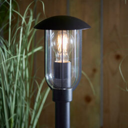 Luminosa Lighting Luminosa Quinn Classic Outdoor Floor Post Bollard Textured Black, Ip44 - thumbnail 2