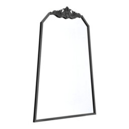 Living And Home Wall Mounted Black Metal Framed Decorative Framed Mirror W 600mm X H 900mm - thumbnail 3