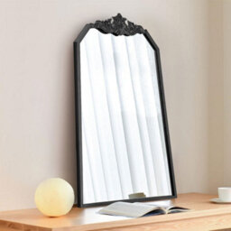 Living And Home Wall Mounted Black Metal Framed Decorative Framed Mirror W 600mm X H 900mm - thumbnail 2