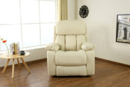 More4Homes Chester Electric Bonded Leather Automatic Recliner Armchair Sofa Home Lounge Chair (Black) - thumbnail 8