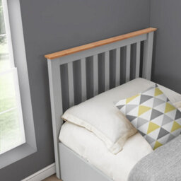 Rest Relax Francesca Grey Shaker Style Wooden Ottoman Bed - Single (3Ft) - thumbnail 3