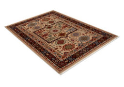 RugsX Carpet Wool Keshan Fringe, Ornament Oriental 6668/53555 Beige Claret  120X145 Cm - thumbnail 3