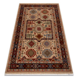 RugsX Carpet Wool Keshan Fringe, Ornament Oriental 6668/53555 Beige Claret  120X145 Cm - thumbnail 4