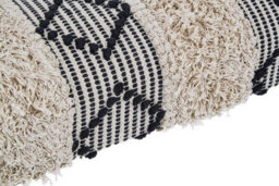 Buttercup Farm Cefena Black And White Moroccan Bench - Wood/textile - L40 X W120 X H40 Cm - thumbnail 6