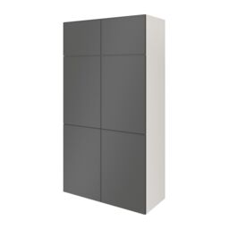 GoodHome Atomia Matt Anthracite & White Oak Effect Particle Board Office & Living Storage (H)1875mm (W)1000mm (D)470mm - thumbnail 2