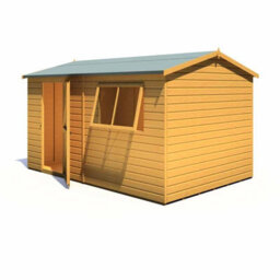 Shire Lewis 12 X 8 Feet Single Door Reverse Apex Style D Shed - L256.6 X W371.4 X H220.7 Cm - thumbnail 6