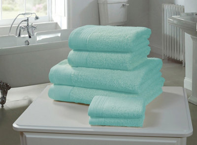 Rapport Home Chatsworth Pure Cotton Face Towel Turquoise