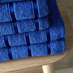 Smart Living Luxury 100% Cotton 8 Piece Super Soft Bathroom Towel Bale Set - Royal Blue - thumbnail 3
