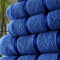 Smart Living Luxury 100% Cotton 8 Piece Super Soft Bathroom Towel Bale Set - Royal Blue - thumbnail 6