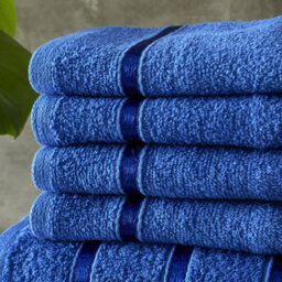 Smart Living Luxury 100% Cotton 8 Piece Super Soft Bathroom Towel Bale Set - Royal Blue - thumbnail 7