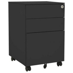 Vidaxl Mobile File Cabinet Anthracite 39X45X60 Cm Steel