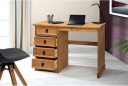 Mews Corona Dressing Table Desk Mexican Solid Pine Computer - thumbnail 2
