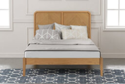 Save On Goods UK 5Ft King Size Real Oak,solid Panel,strong,wood Bed Frame.low Foot End Wooden Bedstead - thumbnail 2