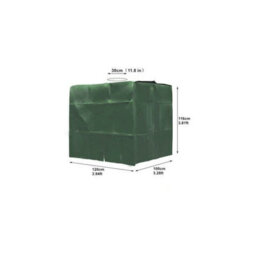Protective Cover For Water Tank, Ibc 1000 L, Dustproof, Uv-Resistant And Rainproof, 120 X 100 116 Cm (Green) - thumbnail 3