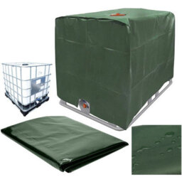 Protective Cover For Water Tank, Ibc 1000 L, Dustproof, Uv-Resistant And Rainproof, 120 X 100 116 Cm (Green) - thumbnail 5