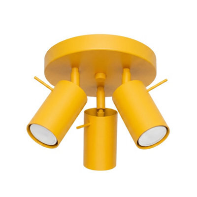 Sollux Lighting Ring Steel Yellow 3 Lights Modern Ceiling Lamps - image 1