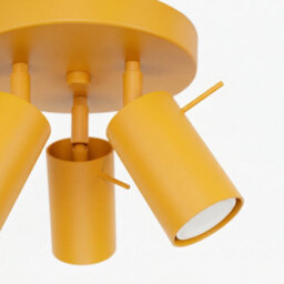 Sollux Lighting Ring Steel Yellow 3 Lights Modern Ceiling Lamps - thumbnail 7