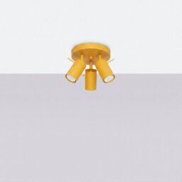 Sollux Lighting Ring Steel Yellow 3 Lights Modern Ceiling Lamps - thumbnail 2