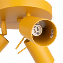 Sollux Lighting Ring Steel Yellow 3 Lights Modern Ceiling Lamps - thumbnail 5
