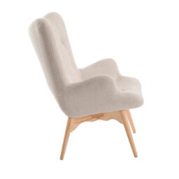 Angel Cerda Elegant Beige Fabric Armchair For Modern Living Spaces - thumbnail 5