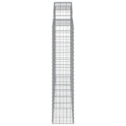 Berkfield Arched Gabion Baskets 8 Pcs 200X30X140/160 Cm Galvanised Iron - thumbnail 5