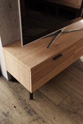 FWSTYLE Fisso Cracked Oak Small Tv Unit Fast Click Assembly - thumbnail 9