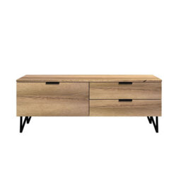 FWSTYLE Fisso Cracked Oak Small Tv Unit Fast Click Assembly - thumbnail 3