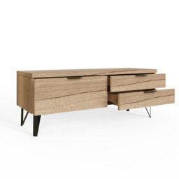 FWSTYLE Fisso Cracked Oak Small Tv Unit Fast Click Assembly - thumbnail 4