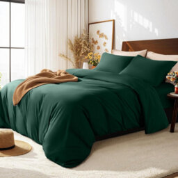 Aspire Homeware Emerald Duvet Cover Set, Soft Microfiber & Reversible, Double (L)200Cm X (W)200Cm - thumbnail 5