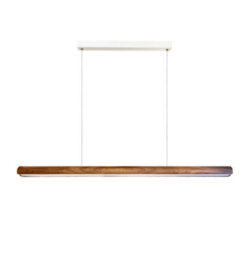 Nordlux Akeno Indoor Pendant Light Brown Wood Intergrated Led 30,000Hrs - Mains Powered, Ip20