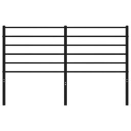 Berkfield Metal Headboard Black 135 Cm - thumbnail 4