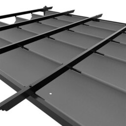 Breeins 13X10Ft Garden Pergola With Polyester Canopy And Retractable Roof, Light Grey - thumbnail 7