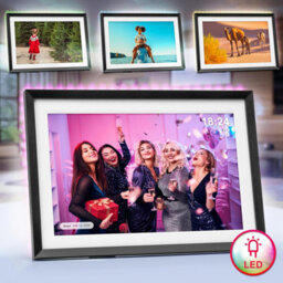 Duronic Digital Photo Frame Pf2A Bk Smart Touchscreen Digital Picture Frame 10.1 Inch Display Photos For Family Friends - Black - thumbnail 7