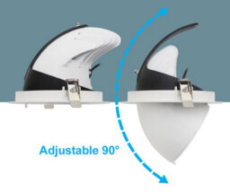Long Life Lamps Company 30W Led Downlight Adjustable Commercial Recessed White Ceiling Spot Light 5000K Cda01 - thumbnail 5