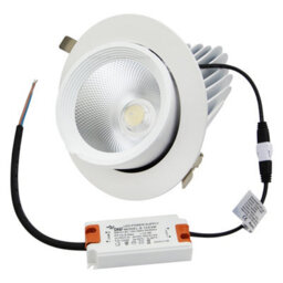Long Life Lamps Company 30W Led Downlight Adjustable Commercial Recessed White Ceiling Spot Light 5000K Cda01 - thumbnail 3