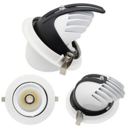 Long Life Lamps Company 30W Led Downlight Adjustable Commercial Recessed White Ceiling Spot Light 5000K Cda01 - thumbnail 4