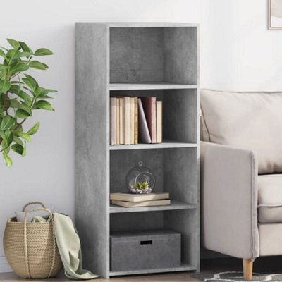 Berkfield Highboard Concrete Grey 50X41X124 Cm Engineered Wood - image 1