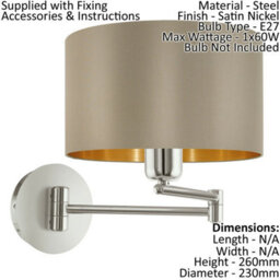 Modern Taupe Gold Ceiling Pendant Light With 2 Matching Wall Sconces - thumbnail 3