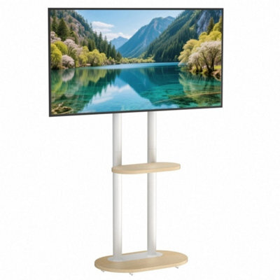 Modern Tv Floor Stand Heavy Tvs Cart Mount For Living Room - image 1