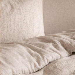 Yard Perrie Leaf Muslin 100% Cotton Duvet Sets, Natural, Double - thumbnail 6