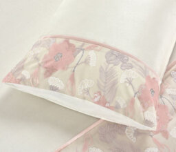 Homes & Linen Savanna Premium Embroidered Pink Duvet Cover Set Ultra Soft Warm Polyester Bedding Set With Pillowcases - thumbnail 3