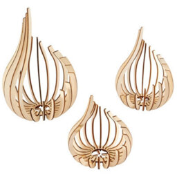 3Pcs Lotus Tea Light Holders Bohemian Home Decor Candle Base - thumbnail 3