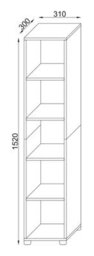 Vcm Wood Bathroom Furniture High Cabinet Benos-5 - thumbnail 4