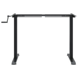 Berkfield Standing Desk Frame Black (94-135)X60X(70-114) Cm Steel - thumbnail 5