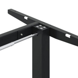 Berkfield Standing Desk Frame Black (94-135)X60X(70-114) Cm Steel - thumbnail 9