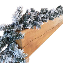 Samuel Alexander 9Ft (2.7M) Premier Christmas Snow Flocked Woodcote Fir Garland - thumbnail 8
